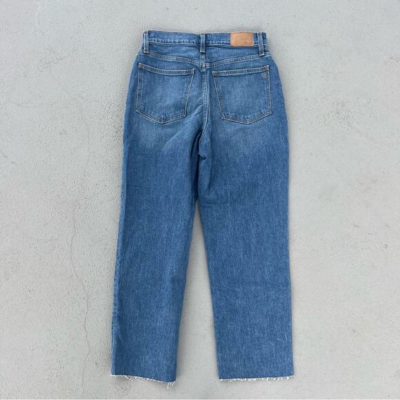 Madewell the PERFECT Vintage Straight Jeans Raw Hem in Mayfield Wash - Picture 2 of 6